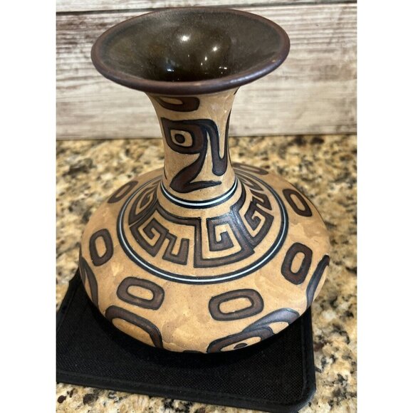 Hand Painted Greek Style Ceramic Pottery Vessel - Picture 6 of 6